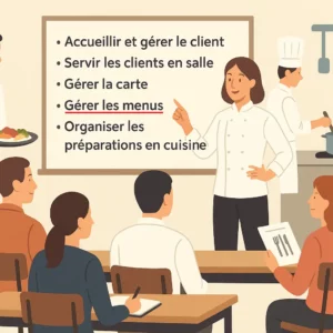 Formation gérer les menus
