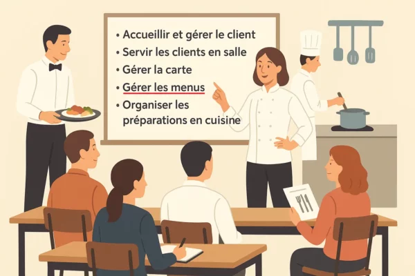 Formation gérer les menus