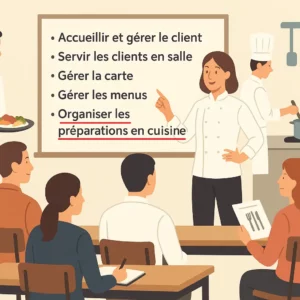 Formation organiser les préparations en cuisine